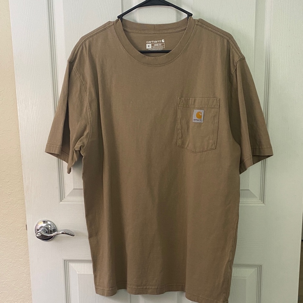 Carhartt Men’s Short-Sleeve Pocket Tee in Tan